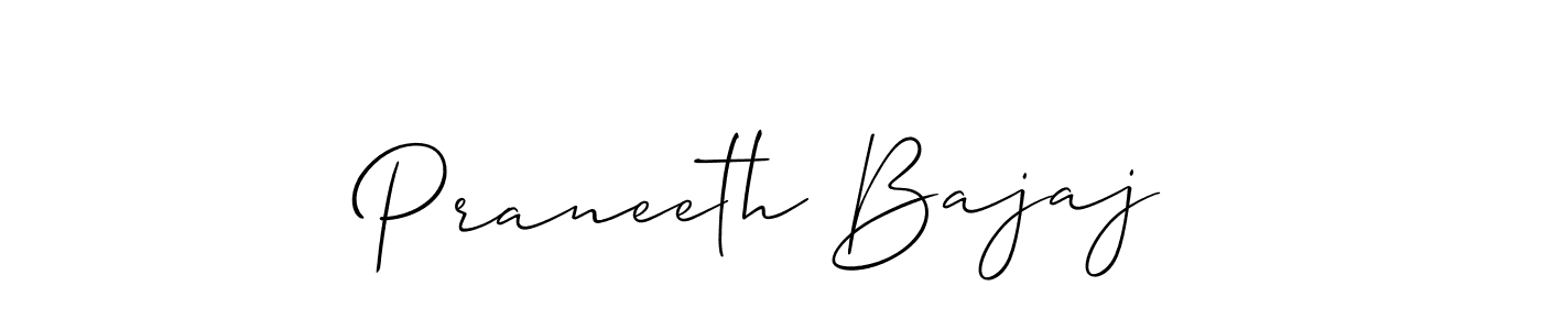 Make a beautiful signature design for name Praneeth Bajaj. Use this online signature maker to create a handwritten signature for free. Praneeth Bajaj signature style 2 images and pictures png