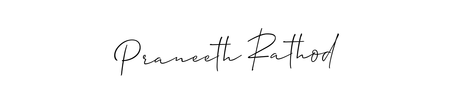 Similarly Allison_Script is the best handwritten signature design. Signature creator online .You can use it as an online autograph creator for name Praneeth Rathod. Praneeth Rathod signature style 2 images and pictures png