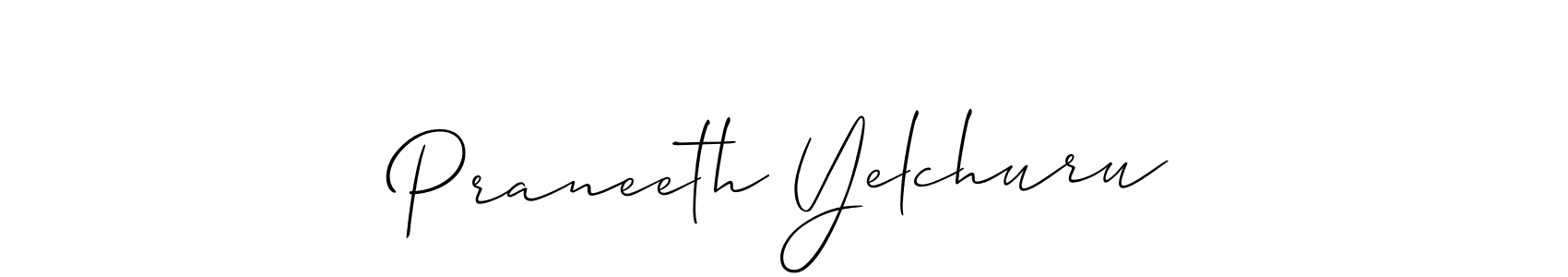 How to Draw Praneeth Yelchuru signature style? Allison_Script is a latest design signature styles for name Praneeth Yelchuru. Praneeth Yelchuru signature style 2 images and pictures png
