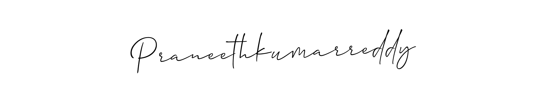 Use a signature maker to create a handwritten signature online. With this signature software, you can design (Allison_Script) your own signature for name Praneethkumarreddy. Praneethkumarreddy signature style 2 images and pictures png