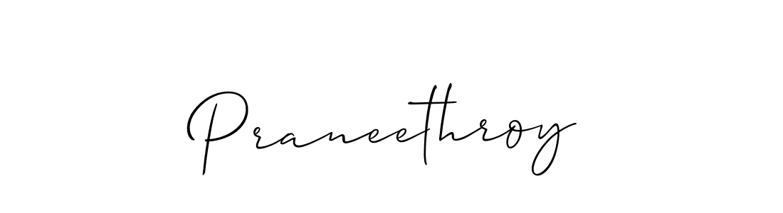 Once you've used our free online signature maker to create your best signature Allison_Script style, it's time to enjoy all of the benefits that Praneethroy name signing documents. Praneethroy signature style 2 images and pictures png