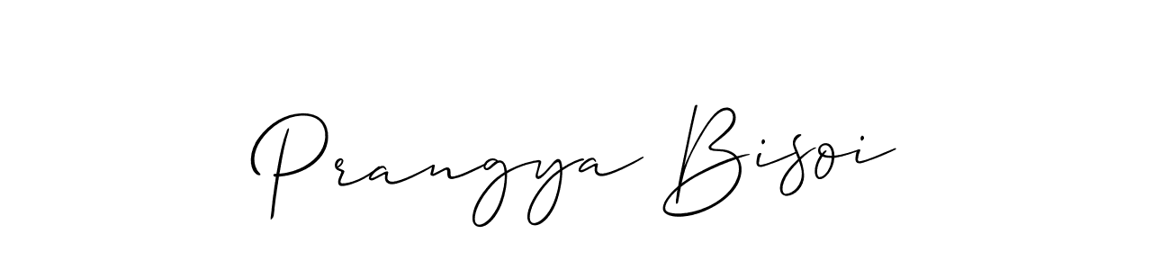 Make a beautiful signature design for name Prangya Bisoi. With this signature (Allison_Script) style, you can create a handwritten signature for free. Prangya Bisoi signature style 2 images and pictures png