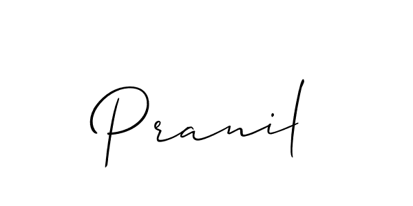 You should practise on your own different ways (Allison_Script) to write your name (Pranil) in signature. don't let someone else do it for you. Pranil signature style 2 images and pictures png