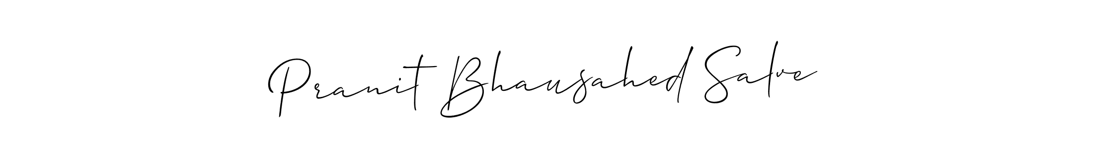 The best way (Allison_Script) to make a short signature is to pick only two or three words in your name. The name Pranit Bhausahed Salve include a total of six letters. For converting this name. Pranit Bhausahed Salve signature style 2 images and pictures png