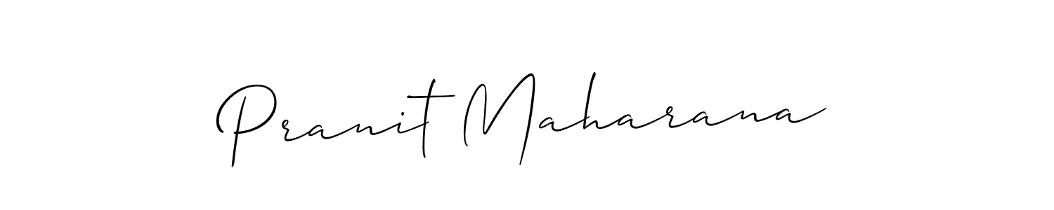 You should practise on your own different ways (Allison_Script) to write your name (Pranit Maharana) in signature. don't let someone else do it for you. Pranit Maharana signature style 2 images and pictures png