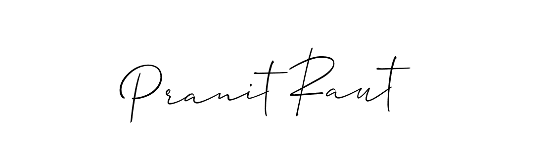 The best way (Allison_Script) to make a short signature is to pick only two or three words in your name. The name Pranit Raut include a total of six letters. For converting this name. Pranit Raut signature style 2 images and pictures png