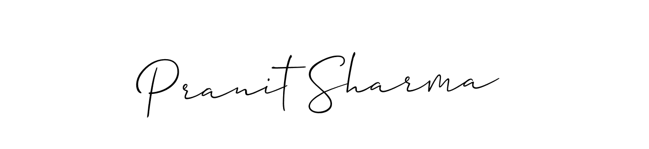 Also You can easily find your signature by using the search form. We will create Pranit Sharma name handwritten signature images for you free of cost using Allison_Script sign style. Pranit Sharma signature style 2 images and pictures png
