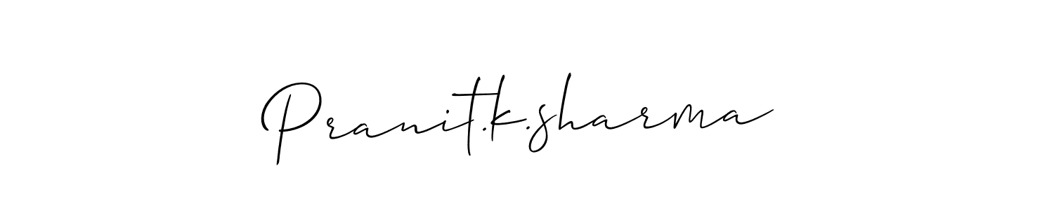 This is the best signature style for the Pranit.k.sharma name. Also you like these signature font (Allison_Script). Mix name signature. Pranit.k.sharma signature style 2 images and pictures png