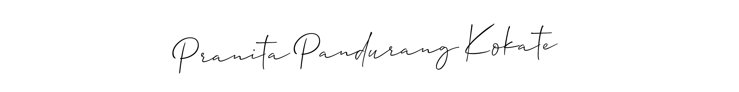 Make a beautiful signature design for name Pranita Pandurang Kokate. Use this online signature maker to create a handwritten signature for free. Pranita Pandurang Kokate signature style 2 images and pictures png