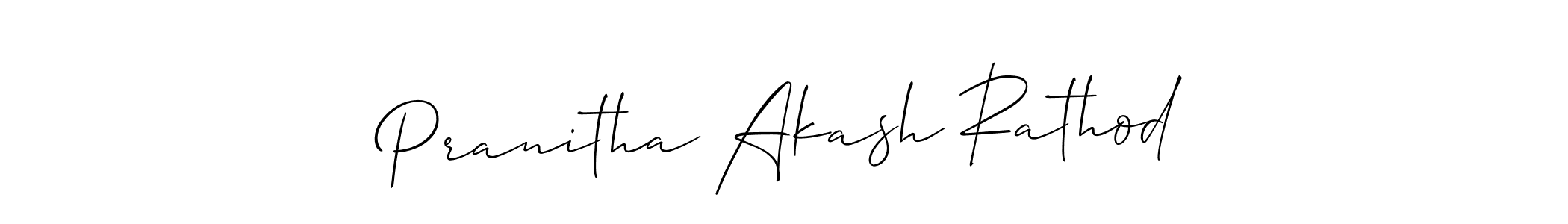 Create a beautiful signature design for name Pranitha Akash Rathod. With this signature (Allison_Script) fonts, you can make a handwritten signature for free. Pranitha Akash Rathod signature style 2 images and pictures png
