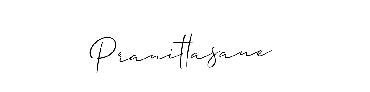 if you are searching for the best signature style for your name Pranitlasane. so please give up your signature search. here we have designed multiple signature styles  using Allison_Script. Pranitlasane signature style 2 images and pictures png