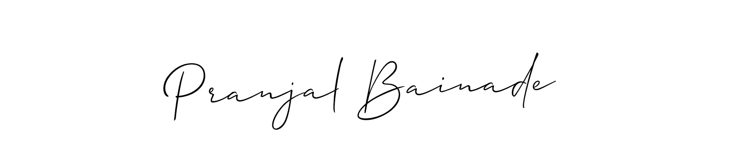 Best and Professional Signature Style for Pranjal Bainade. Allison_Script Best Signature Style Collection. Pranjal Bainade signature style 2 images and pictures png