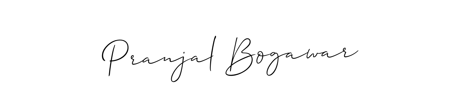 Use a signature maker to create a handwritten signature online. With this signature software, you can design (Allison_Script) your own signature for name Pranjal Bogawar. Pranjal Bogawar signature style 2 images and pictures png