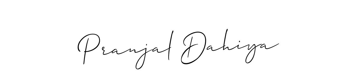 Also You can easily find your signature by using the search form. We will create Pranjal Dahiya name handwritten signature images for you free of cost using Allison_Script sign style. Pranjal Dahiya signature style 2 images and pictures png