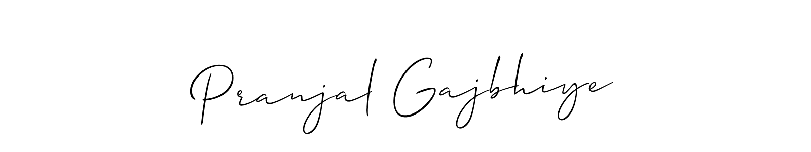 Pranjal Gajbhiye stylish signature style. Best Handwritten Sign (Allison_Script) for my name. Handwritten Signature Collection Ideas for my name Pranjal Gajbhiye. Pranjal Gajbhiye signature style 2 images and pictures png