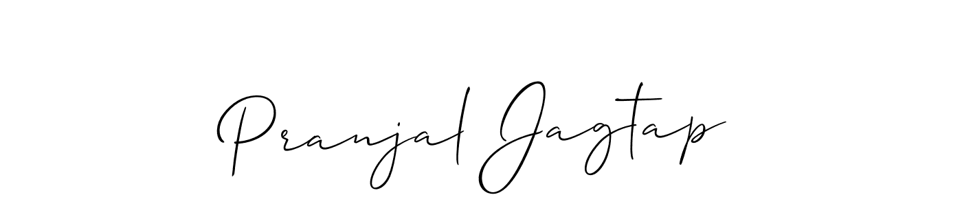 Also You can easily find your signature by using the search form. We will create Pranjal Jagtap name handwritten signature images for you free of cost using Allison_Script sign style. Pranjal Jagtap signature style 2 images and pictures png