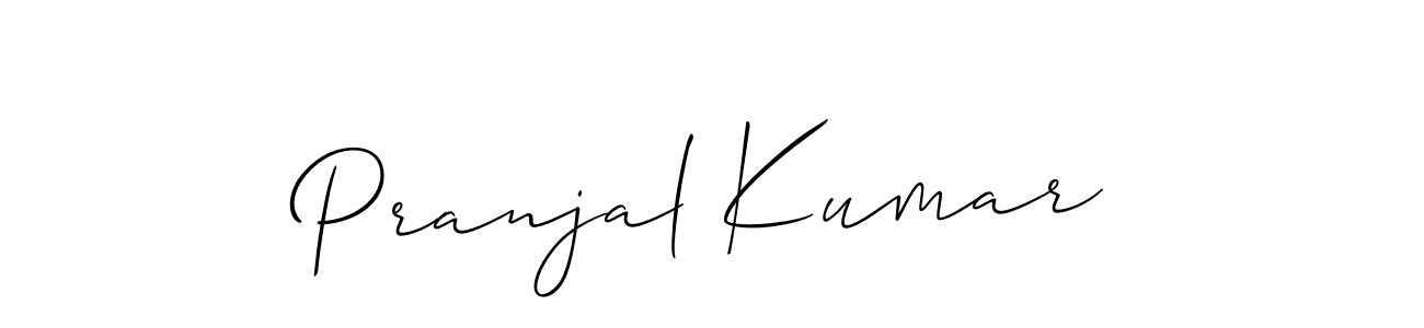 Also You can easily find your signature by using the search form. We will create Pranjal Kumar name handwritten signature images for you free of cost using Allison_Script sign style. Pranjal Kumar signature style 2 images and pictures png