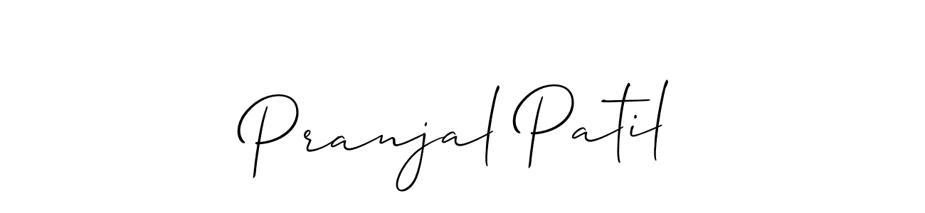 Also we have Pranjal Patil name is the best signature style. Create professional handwritten signature collection using Allison_Script autograph style. Pranjal Patil signature style 2 images and pictures png