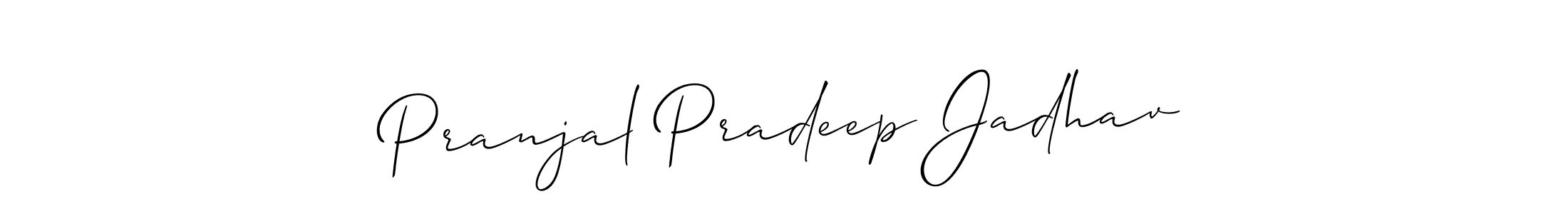 How to Draw Pranjal Pradeep Jadhav signature style? Allison_Script is a latest design signature styles for name Pranjal Pradeep Jadhav. Pranjal Pradeep Jadhav signature style 2 images and pictures png