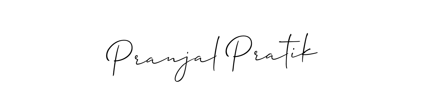 How to Draw Pranjal Pratik signature style? Allison_Script is a latest design signature styles for name Pranjal Pratik. Pranjal Pratik signature style 2 images and pictures png