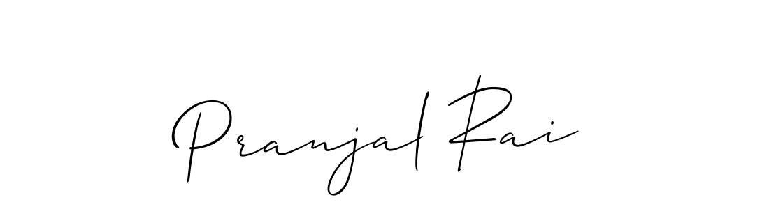 It looks lik you need a new signature style for name Pranjal Rai. Design unique handwritten (Allison_Script) signature with our free signature maker in just a few clicks. Pranjal Rai signature style 2 images and pictures png