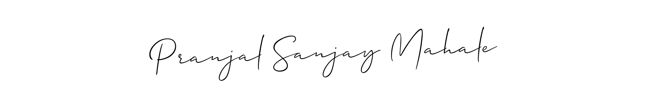 Design your own signature with our free online signature maker. With this signature software, you can create a handwritten (Allison_Script) signature for name Pranjal Sanjay Mahale. Pranjal Sanjay Mahale signature style 2 images and pictures png
