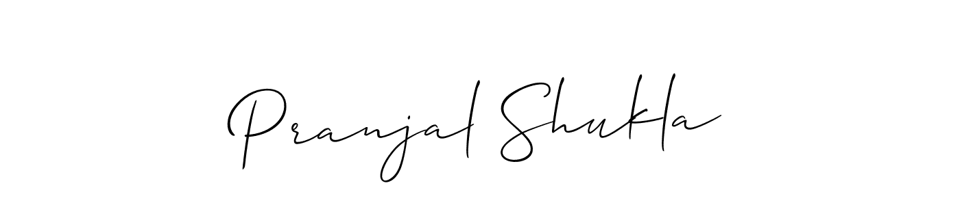 Make a short Pranjal Shukla signature style. Manage your documents anywhere anytime using Allison_Script. Create and add eSignatures, submit forms, share and send files easily. Pranjal Shukla signature style 2 images and pictures png
