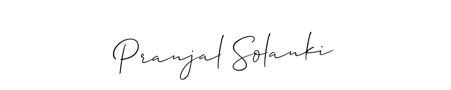 Similarly Allison_Script is the best handwritten signature design. Signature creator online .You can use it as an online autograph creator for name Pranjal Solanki. Pranjal Solanki signature style 2 images and pictures png