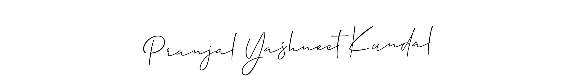 Make a beautiful signature design for name Pranjal Yashneet Kundal. Use this online signature maker to create a handwritten signature for free. Pranjal Yashneet Kundal signature style 2 images and pictures png