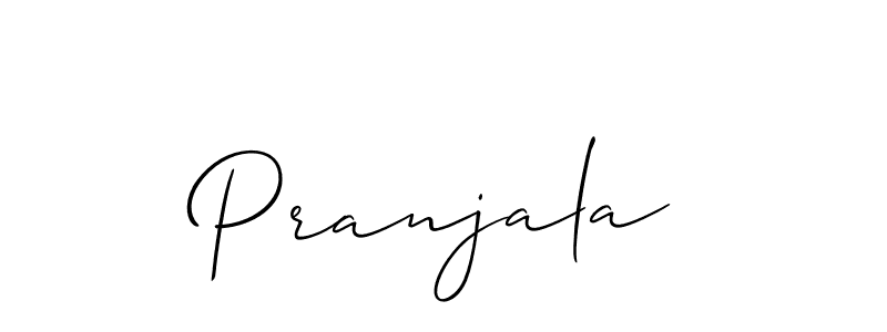 How to make Pranjala signature? Allison_Script is a professional autograph style. Create handwritten signature for Pranjala name. Pranjala signature style 2 images and pictures png