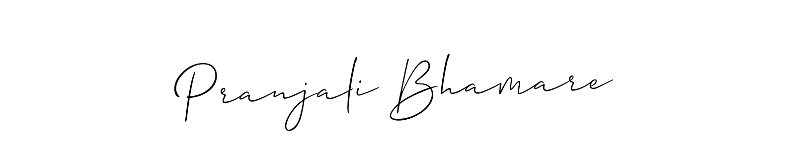 Pranjali Bhamare stylish signature style. Best Handwritten Sign (Allison_Script) for my name. Handwritten Signature Collection Ideas for my name Pranjali Bhamare. Pranjali Bhamare signature style 2 images and pictures png