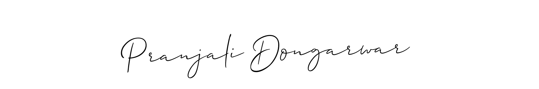 It looks lik you need a new signature style for name Pranjali Dongarwar. Design unique handwritten (Allison_Script) signature with our free signature maker in just a few clicks. Pranjali Dongarwar signature style 2 images and pictures png