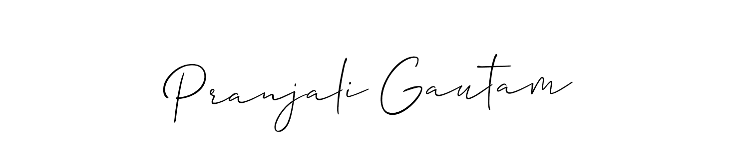 Best and Professional Signature Style for Pranjali Gautam. Allison_Script Best Signature Style Collection. Pranjali Gautam signature style 2 images and pictures png