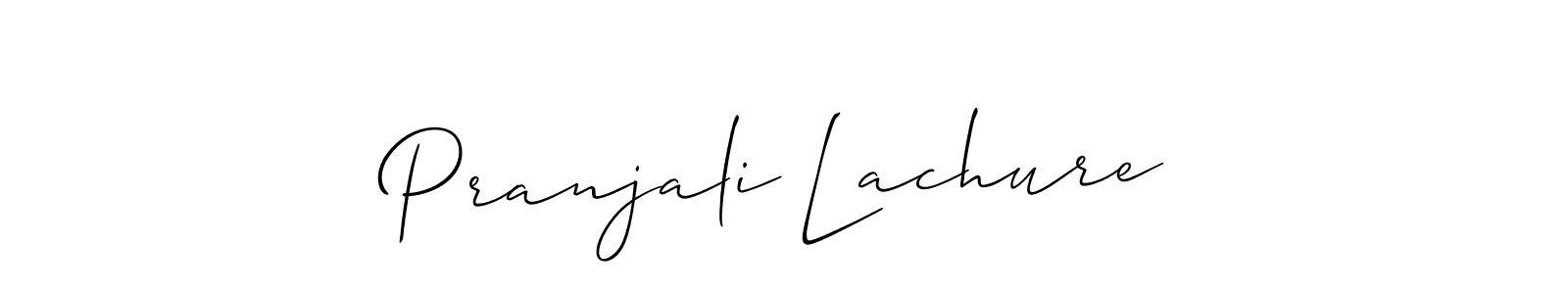 This is the best signature style for the Pranjali Lachure name. Also you like these signature font (Allison_Script). Mix name signature. Pranjali Lachure signature style 2 images and pictures png