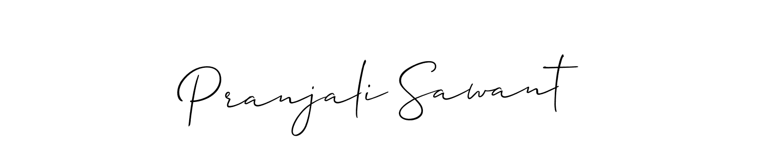 How to make Pranjali Sawant signature? Allison_Script is a professional autograph style. Create handwritten signature for Pranjali Sawant name. Pranjali Sawant signature style 2 images and pictures png