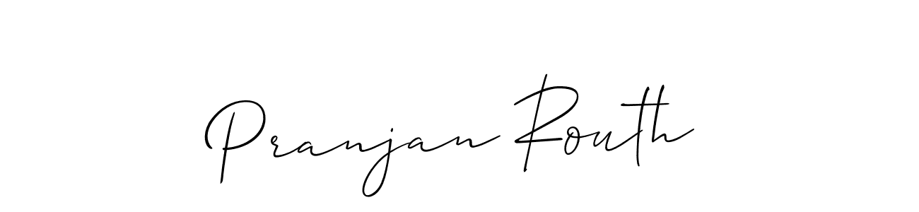 It looks lik you need a new signature style for name Pranjan Routh. Design unique handwritten (Allison_Script) signature with our free signature maker in just a few clicks. Pranjan Routh signature style 2 images and pictures png