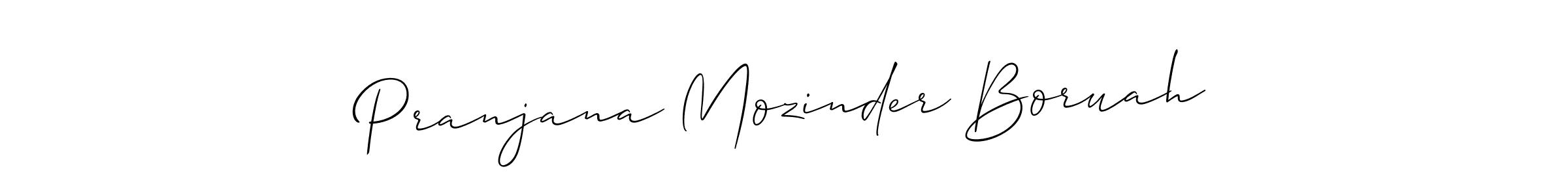 It looks lik you need a new signature style for name Pranjana Mozinder Boruah. Design unique handwritten (Allison_Script) signature with our free signature maker in just a few clicks. Pranjana Mozinder Boruah signature style 2 images and pictures png