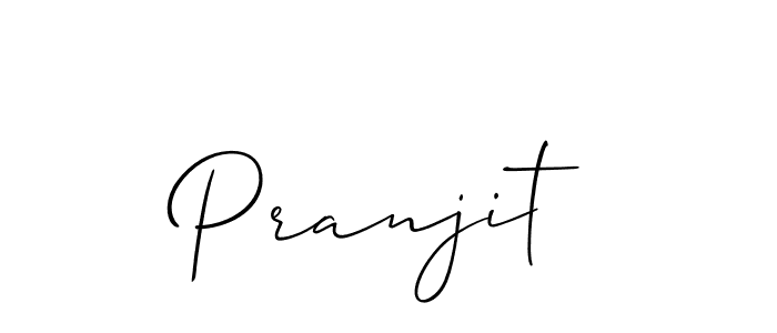 Also You can easily find your signature by using the search form. We will create Pranjit name handwritten signature images for you free of cost using Allison_Script sign style. Pranjit signature style 2 images and pictures png