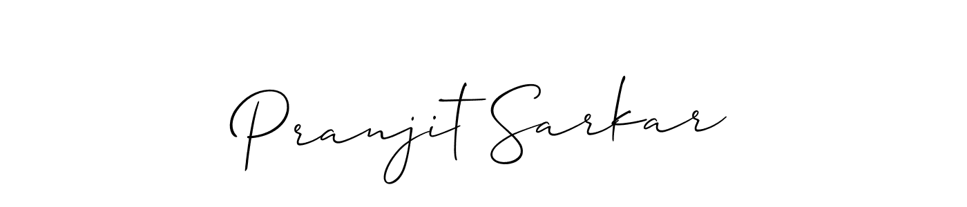 The best way (Allison_Script) to make a short signature is to pick only two or three words in your name. The name Pranjit Sarkar include a total of six letters. For converting this name. Pranjit Sarkar signature style 2 images and pictures png