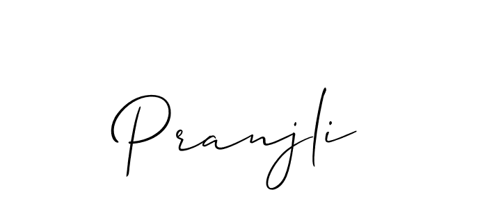 Once you've used our free online signature maker to create your best signature Allison_Script style, it's time to enjoy all of the benefits that Pranjli name signing documents. Pranjli signature style 2 images and pictures png