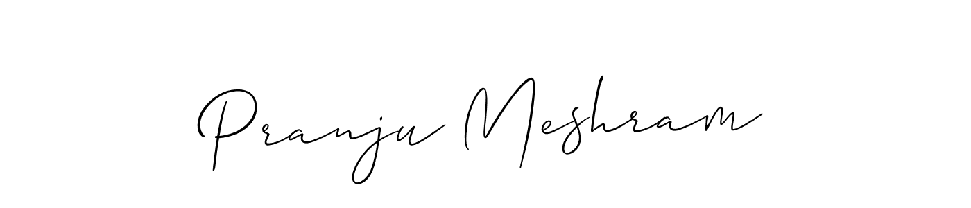 if you are searching for the best signature style for your name Pranju Meshram. so please give up your signature search. here we have designed multiple signature styles  using Allison_Script. Pranju Meshram signature style 2 images and pictures png
