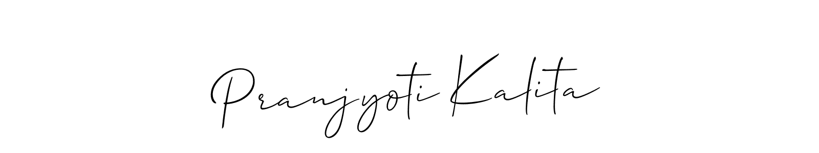 Design your own signature with our free online signature maker. With this signature software, you can create a handwritten (Allison_Script) signature for name Pranjyoti Kalita. Pranjyoti Kalita signature style 2 images and pictures png