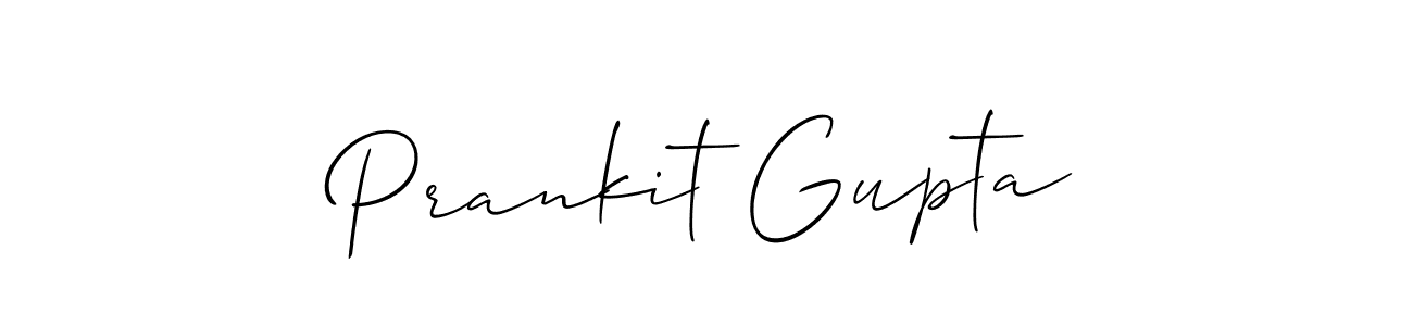 Use a signature maker to create a handwritten signature online. With this signature software, you can design (Allison_Script) your own signature for name Prankit Gupta. Prankit Gupta signature style 2 images and pictures png