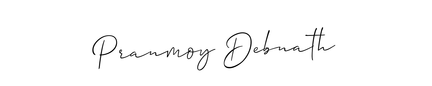 Also You can easily find your signature by using the search form. We will create Pranmoy Debnath name handwritten signature images for you free of cost using Allison_Script sign style. Pranmoy Debnath signature style 2 images and pictures png