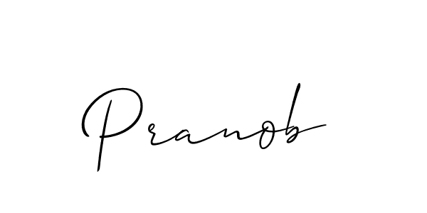 You should practise on your own different ways (Allison_Script) to write your name (Pranob) in signature. don't let someone else do it for you. Pranob signature style 2 images and pictures png