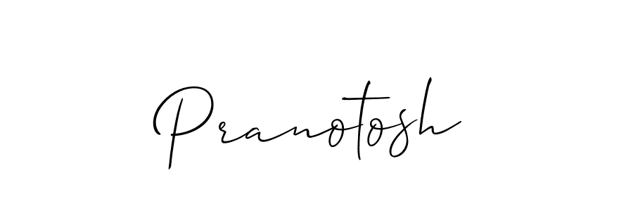 Create a beautiful signature design for name Pranotosh. With this signature (Allison_Script) fonts, you can make a handwritten signature for free. Pranotosh signature style 2 images and pictures png