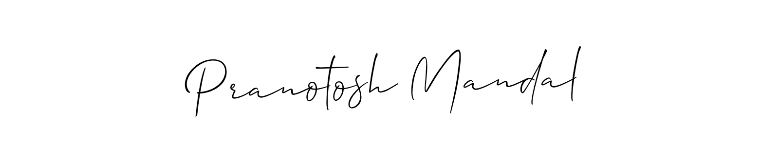 Design your own signature with our free online signature maker. With this signature software, you can create a handwritten (Allison_Script) signature for name Pranotosh Mandal. Pranotosh Mandal signature style 2 images and pictures png