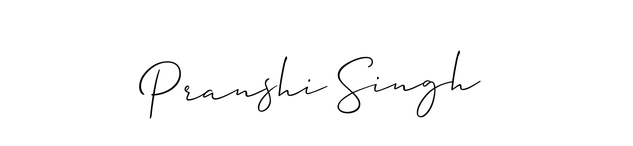 How to make Pranshi Singh signature? Allison_Script is a professional autograph style. Create handwritten signature for Pranshi Singh name. Pranshi Singh signature style 2 images and pictures png