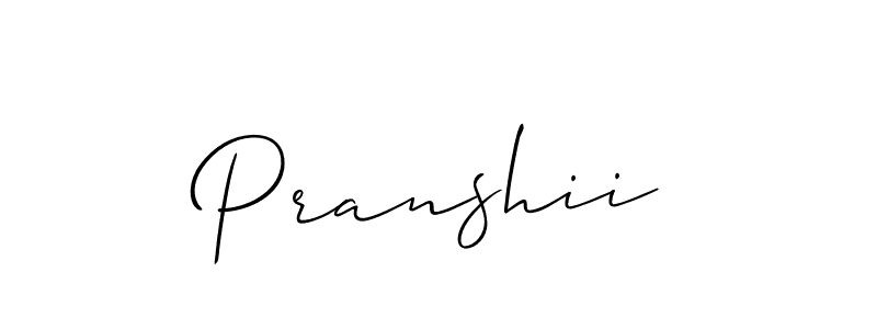 You should practise on your own different ways (Allison_Script) to write your name (Pranshii) in signature. don't let someone else do it for you. Pranshii signature style 2 images and pictures png