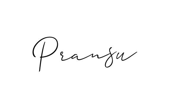 Also we have Pransu name is the best signature style. Create professional handwritten signature collection using Allison_Script autograph style. Pransu signature style 2 images and pictures png